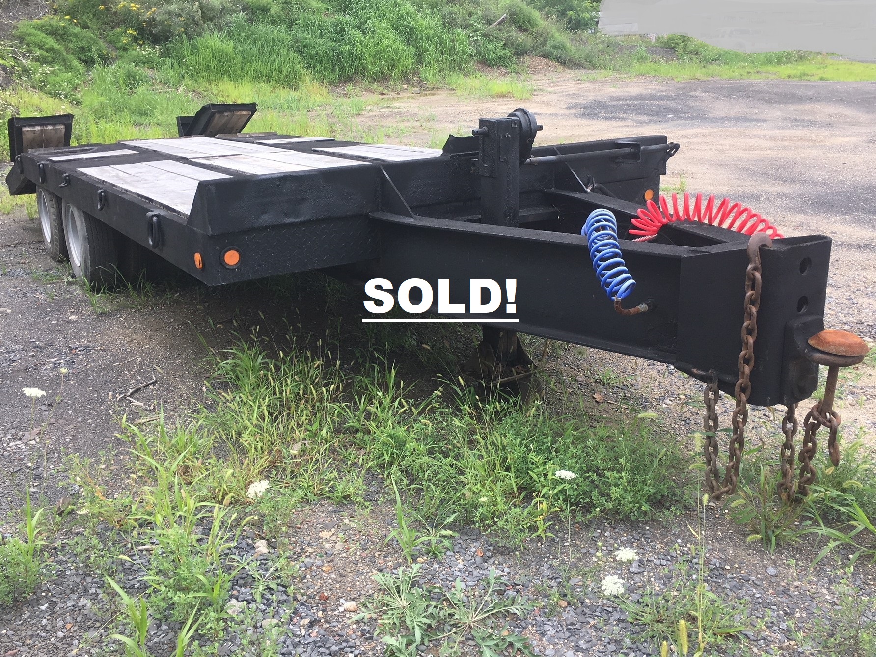 20 ton equipment trailer with air breaks for sale SOLD!(2)