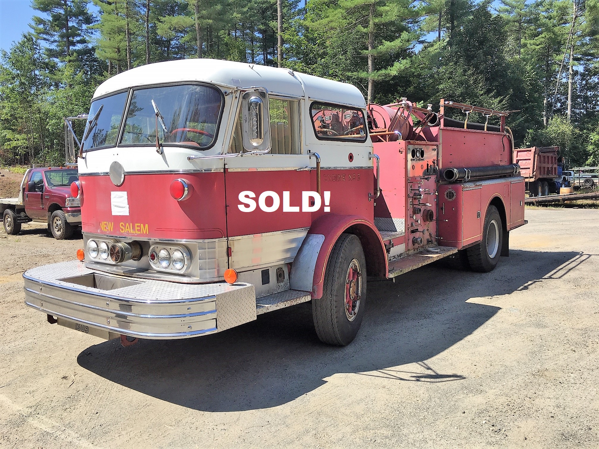 1965 Mack C pumper truck for sale.