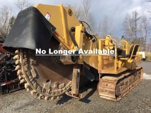 Vermeer Rock Saw Trencher. 1991 T 655 model with 4066 hours. Caterpillar diesel motor. Will trench/cut 4" inches wide and up to 40" inches deep. company maintained. Fresh hydraulic wheel pump and hoses. Recently serviced and ready for work.