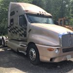 Kenworth Tractor Semi Truck. 1998 model T 2000. N 14 Cummins diesel engine with 457'000 miles. The transmission is a Eaton Fuller 10 speed. The truck has good breaks and runs very well.