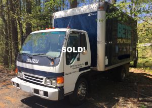2003 Isuzu Box Truck with an EFI V 8 engine that has only 91'762 miles. The truck starts and runs very well and has had just over $7'000 thousand dollars in item upgrades completed. Items such as new breaks, new torque converter, manifold and a few other items we have papers on. It has an automatic 4 speed transmission, AC, AM/FM radio, decent tires and chrome wheels. The box is 14' 2" long, 8' wide and 7' high on the inside.