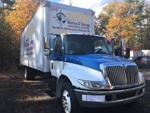 Used 2001 International box truck for sale.