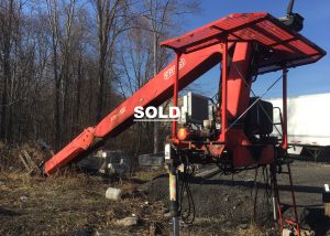 Knuckle Boom Crane (unmounted). used Fassi F360SE pallet fork loader crane. 7'240 lb. lifting capacity. 59' 2" standard reach. 32' 7" hydraulic extension. it has 420 degrees rotation arc. 34'439 lbs. ft. rotation torque and a 22' 6" outrigger spread.