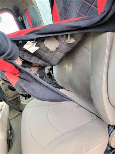 Eagle package interior with power windows and power locks.