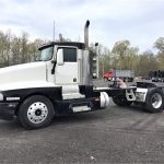 Kenworth T600 Semi Truck. 1994 conventional day cab. Caterpillar 3406C 425 horsepower diesel engine with 968563 frame miles. 168'563 miles on in house in frame rebuild. Eaton Fuller Roadranger super 10 transmission. 370/44K rears, 260 inch wheelbase. (8) airbag-air ride suspension with 12k fronts. Aluminum bud wheels and 11/24 tires. East aluminum bulkhead with backup/work area lighting. Three stage engine brake, cruise control, mirror heat, AC equipped-needs a charge. Air ride drivers seat.