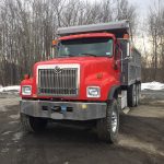 International tri axle dump truck for sale.