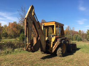 John Deere backhoe for sale.