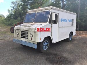 Ford Step Panel Van. 1979 all aluminum body bread delivery step van panel truck. The truck hasn't been driven in a couple years but ran good when we brought it to the shop with plans to turn it into a service truck. Currently being used for light parts storage at our shop. Has an automatic transmission. Could possibly make a great refurbished food, service, or delivery truck.