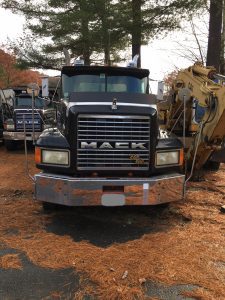 Low miles used Mack semi tractor for sale.