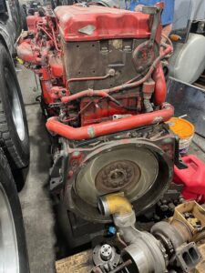 Used diesel motor.