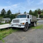 International flatbed work truck for sale.