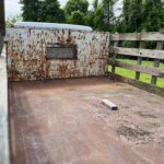 1990 International flatbed work truck for sale.