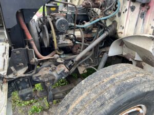 1990 International flatbed work truck for sale.