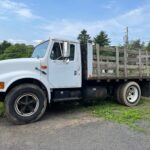 1990 International flatbed work truck for sale.