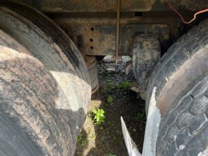 For Sale: 97 Ford L9000 Tri-Axle Log Truck. with a Serco 8000 Loader and Prentice grapple.