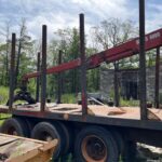 1997 Ford L9000 Tri-Axle Log Truck for sale Catskill NY.