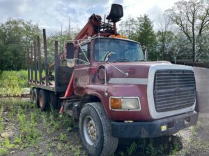 1997 Ford L9000 Tri-Axle Log Truck for sale Catskill NY.