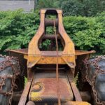 John Deere 640D Log Skidder: 1987 JD 640d cable log skidder with a John Deere 6-414t engine re-sleeved in the early 2000s. It has 28,632 total hours on the machine. The transmission is a power shift with 8 forward and 4 reverse gears. It has articulated frame steering. The foot brake is a week and may need attention. The hand brake works fine. The John Deere 640d logging skidder is chained up! It has an operating weight of 20,180 lbs, a wheelbase of 113 inches, and a 19.2-inch clearance.