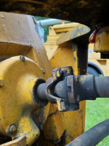 John Deere 640D Log Skidder: 1987 JD 640d cable log skidder with a John Deere 6-414t engine re-sleeved in the early 2000s. It has 28,632 total hours on the machine. The transmission is a power shift with 8 forward and 4 reverse gears. It has articulated frame steering. The foot brake is a week and may need attention. The hand brake works fine. The John Deere 640d logging skidder is chained up! It has an operating weight of 20,180 lbs, a wheelbase of 113 inches, and a 19.2-inch clearance.