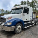 2005 Freightliner Columbia Semi Truck. This truck has a DD14 Detroit Diesel Series 600 engine with broken teeth on the timing gear. It will need a new timing gear and an upper-end rebuild.  It is equipped with an Eaton Fuller 10-speed transmission. Other features include aluminum bud wheels, Tires that are about 80%, New brakes, an engine brake, cruise control, air-ride driver's seat, and heated mirrors.