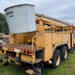 For sale, 2000 International 4900 forestry bucket truck.