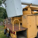 For sale, 2000 International 4900 forestry bucket truck.