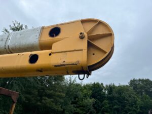 For sale, 2000 International 4900 forestry bucket truck.