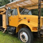 2000 International 4900 bucket truck for sale.