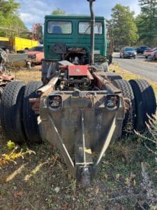 Used Mack Renault cab & chassis truck with a 6 cylinder turbo Mack diesel engine and a 5 speed transmission for sale.