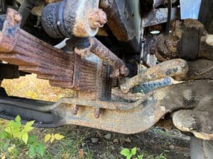 Mack R model cab, engine, and transmission for sale.