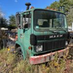 Used Mack Renault cab & chassis truck with a 6 cylinder turbo Mack diesel engine and a 5 speed transmission for sale.
