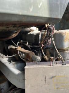 1973 Mack cab & engine cut-off for sale.