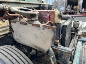 Used 1990 Mack Renault 6 cylinder flatbed work delivery truck for sale.