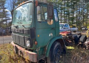 1983 Mack renault cab & chassis with Henderson dump lift for sale near me.