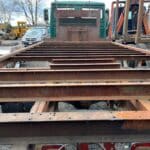 Used 1990 Mack Renault 6 cylinder flatbed work delivery truck for sale.