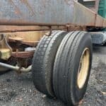 Used 1990 Mack Renault 6 cylinder flatbed work delivery truck for sale.