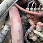 Used 1990 Mack Renault 6 cylinder flatbed work delivery truck for sale.