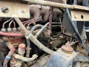 Used 1990 Mack Renault 6 cylinder flatbed work delivery truck for sale.