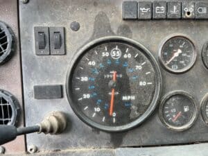 Mack renault steel bed flatbed truck for sale.