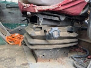 Mack renault steel bed flatbed truck for sale.