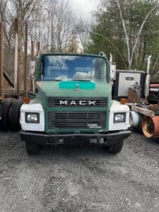 Mack renault steel bed flatbed truck for sale.