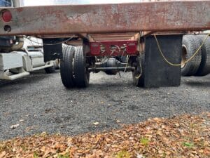 Mack renault steel bed flatbed truck for sale.