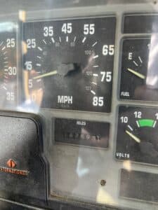 Used International 4700 areal bucket truck. Automatic transmission. Double bucket boom. For sale.