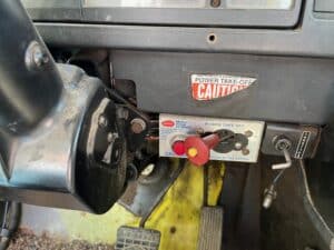 Used International 4700 areal bucket truck. Automatic transmission. Double bucket boom. For sale.