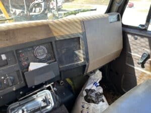 Used International 4700 areal bucket truck. Automatic transmission. Double bucket boom. For sale.