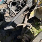 Used International 4700 areal bucket truck. Automatic transmission. Double bucket boom. For sale.