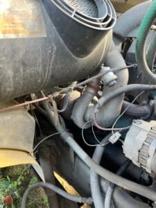 Used International 4700 areal bucket truck. Automatic transmission. Double bucket boom. For sale.