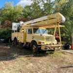 International 4700 bucket truck for sale.