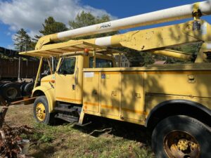 International 4700 bucket truck for sale.