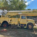 International bucket truck. 167,600 miles. 50 foot boom. Automatic transmission. for sale.